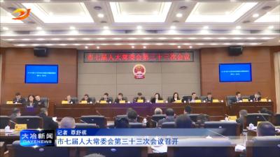 市七届人大常委会第三十三次会议召开
