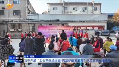 我市开展“全会擘画法治图 宪法护航发展路”示范宣讲主题活动