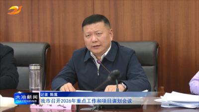 我市召开2026年重点工作和项目谋划会议
