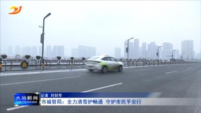 市城管局：全力清雪护畅通 守护市民平安行