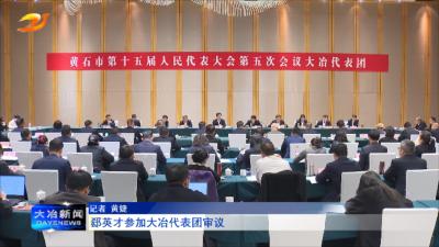 郄英才参加大冶代表团审议