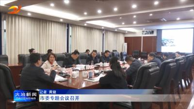 市委专题会议召开
