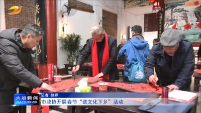 市政协开展春节“送文化下乡”活动