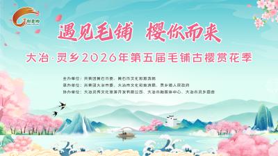 直播丨遇见毛铺 樱你而来 大冶·灵乡2026年第五届毛铺古樱赏花季