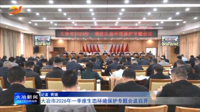 大冶市2026年一季度生态环境保护专题会议召开