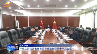 孙辄主持召开七届市委审计委员会第十一次会议