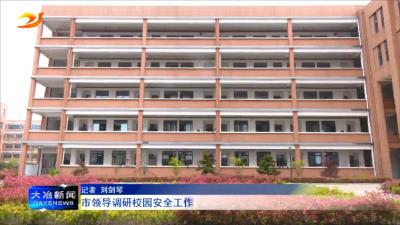 市领导调研校园安全工作