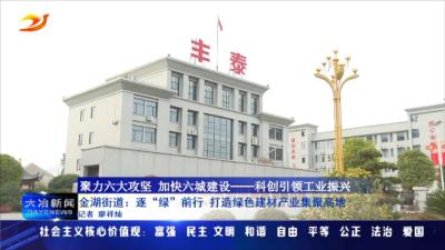 金湖街道：逐“绿”前行 打造绿色建材产业集聚高地