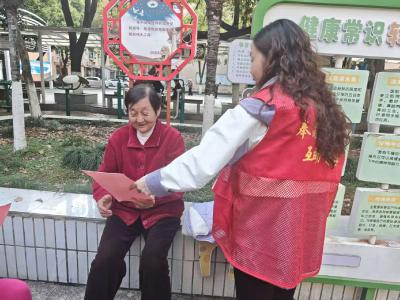 湖滨社区开展清明消防安全宣传活动