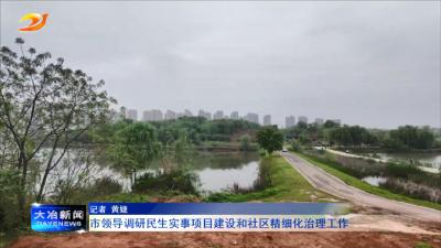 市领导调研民生实事项目建设和社区精细化治理工作