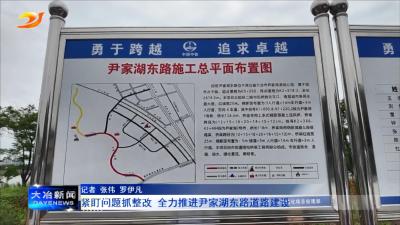 紧盯问题抓整改 全力推进尹家湖东路道路建设