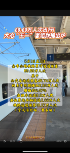 69.69万人次出行！大冶“五一”客运数据出炉（记者 柏蔷薇）