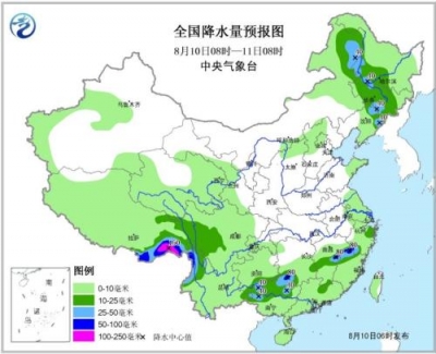 西南地区东部至黄淮一带将有大到暴雨 局地大暴雨