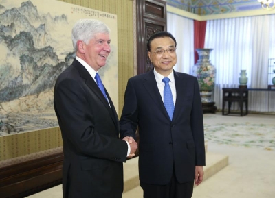 李克强会见美国密歇根州州长斯奈德
