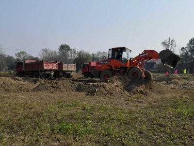 碾盘山工程洋梓镇蒋滩村移民安置点基础设施配套项目开工建设