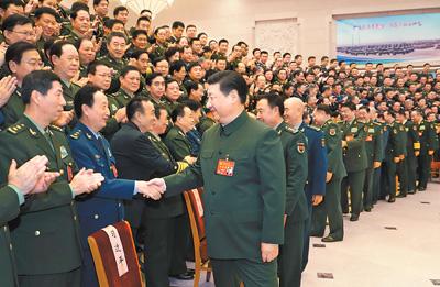 为实现党在新时代的强军目标把人民军队全面建成世界一流军队而奋斗