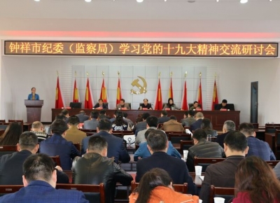 钟祥市纪委组织开展党的十九大报告学习交流活动