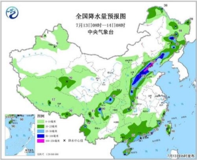 强降雨转攻华北华南 江淮黄淮高温复燃