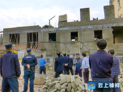 今天，钟祥城区又有两处“违建”被拆除