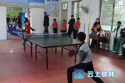 全市第六届小学生乒乓球赛开赛