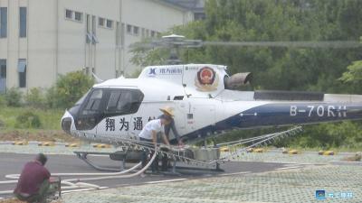 一天5万亩！直升飞机来帮忙 松林除害效率高