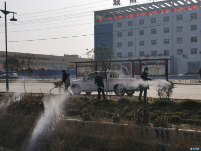 防控疫情 户外消毒不可少