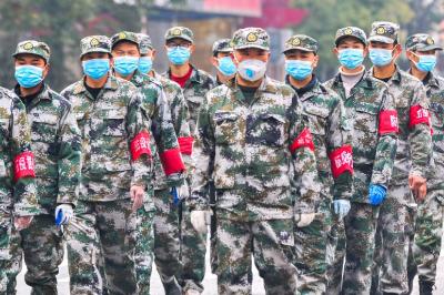 战疫情，胡集民兵不缺席