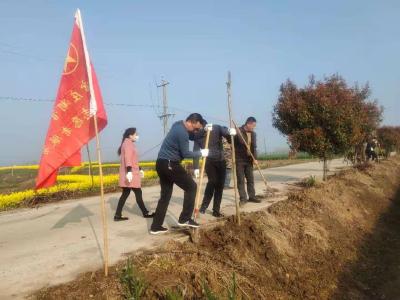 一年之计在于春  植树添绿正当时