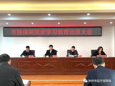 市医保局召开党史学习教育动员大会 