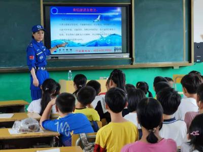 钟祥市蓝天救援队开展防溺水安全教育专题宣讲