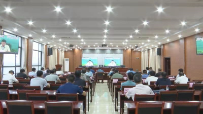 钟祥市组织收听收看荆门市新一轮强降雨防范应对紧急视频会