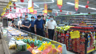 杨孟富调研商超、农贸市场疫情防控工作