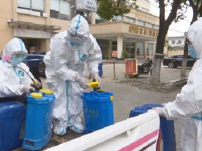 钟祥市住建局强化返钟留观点外围消杀  保障人民生命安全
