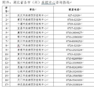 湖北疾控再发紧急提示！ 