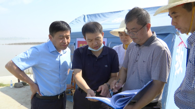 汪在祥到钟祥检查汉江防汛工作