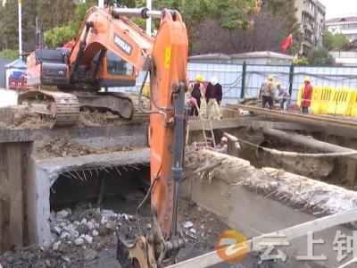 郢中城区承天中路排口截流改造工程12月底竣工