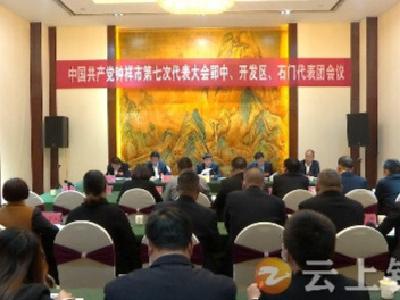 杨孟富参加郢中 开发区 石门代表团讨论