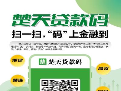 扫一扫、资金到、楚天码贷款就是好