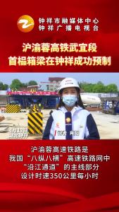 沪渝蓉高铁武宜段首榀箱梁在钟祥成功预制