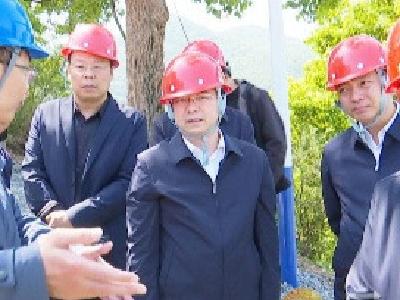 杨孟富督办检查温峡水库除险加固工程建设和防汛工作