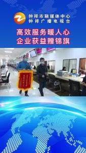 高效服务暖人心 企业获益赠锦旗