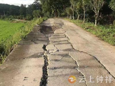 张集镇沙河村：路面破损显险情 格格急报保出行