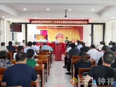 张集镇组织学习贯彻习近平总书记考察湖北重要讲话精神和省第十二次党代会精神
