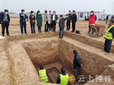 唐承凤来钟祥调研陈家畈遗址考古发掘工作
