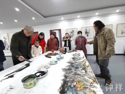 宜昌荆门书画家来钟采风交流