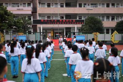 莫愁小学举行少先队预备队员队前教育活动