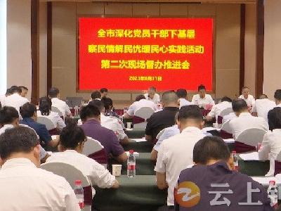 荆门市深化党员干部下基层察民情解民忧暖民心实践活动第二次现场督办推进会在钟祥召开