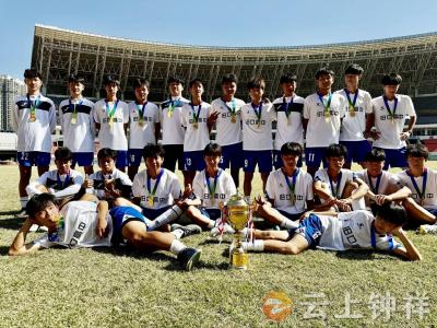 旧口高中足球队喜获荆门市比赛冠军