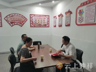 钟祥市统计局调研指导冯家岭社区基层党建工作