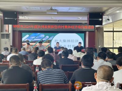 钟祥市经管局召开2024年度扶持发展新型农村集体经济项目推进会